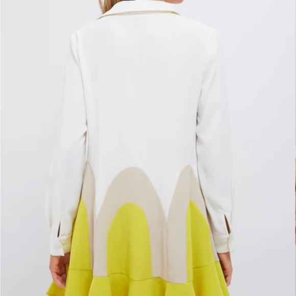 Tuckernuck White and Yellow Mini Dress - Picture 6 of 7